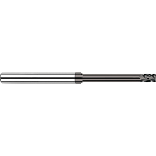 Diamond End Mills for Non-Ferrous Materials - CVD Diamond - 0.6200″ Cutter Diameter × 0.0100″ Radius × 0.0930″ (3/32″) Length of Cut × 0.5000″ (1/2″) Reach Carbide Corner Radius End Mill, 4 Flutes, CVD Diamond Coated